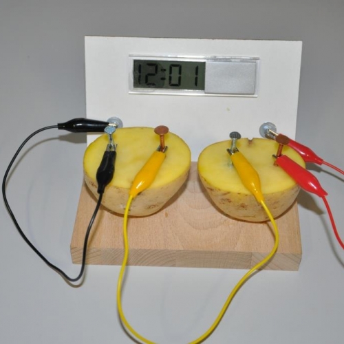 Potato Clock #1- Cu/Zn Batterie